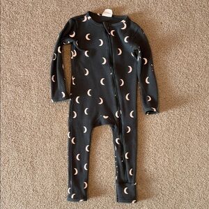 SpearmintLOVE Organic Waffle Romper - Moon